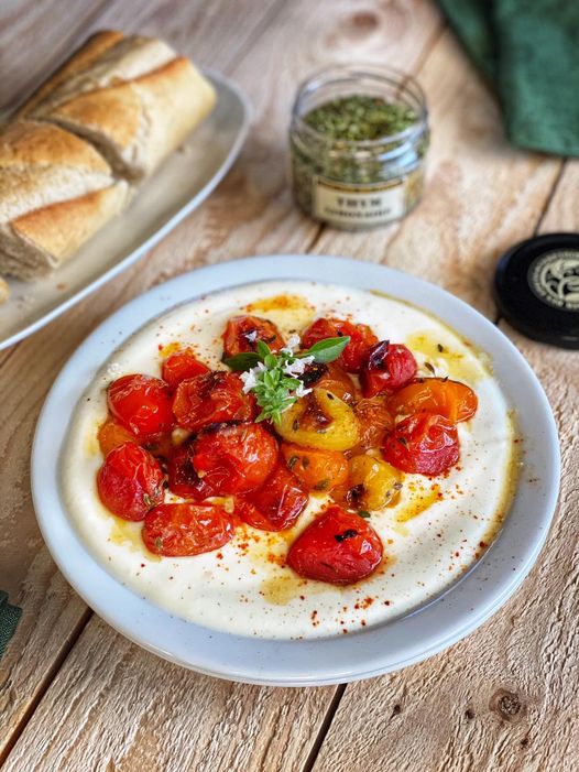 « Chaud-froid » de tomates caramélisées au thym citron