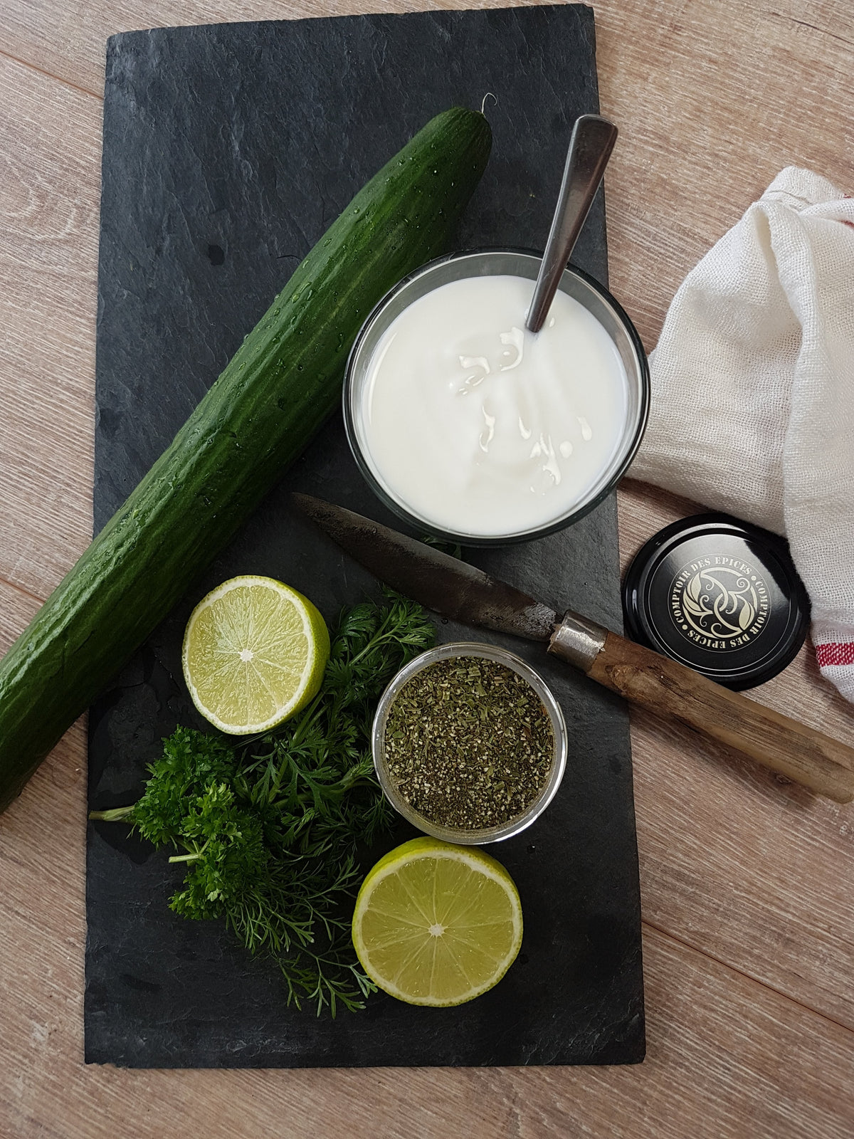 Potage glacé concombre & tzatziki