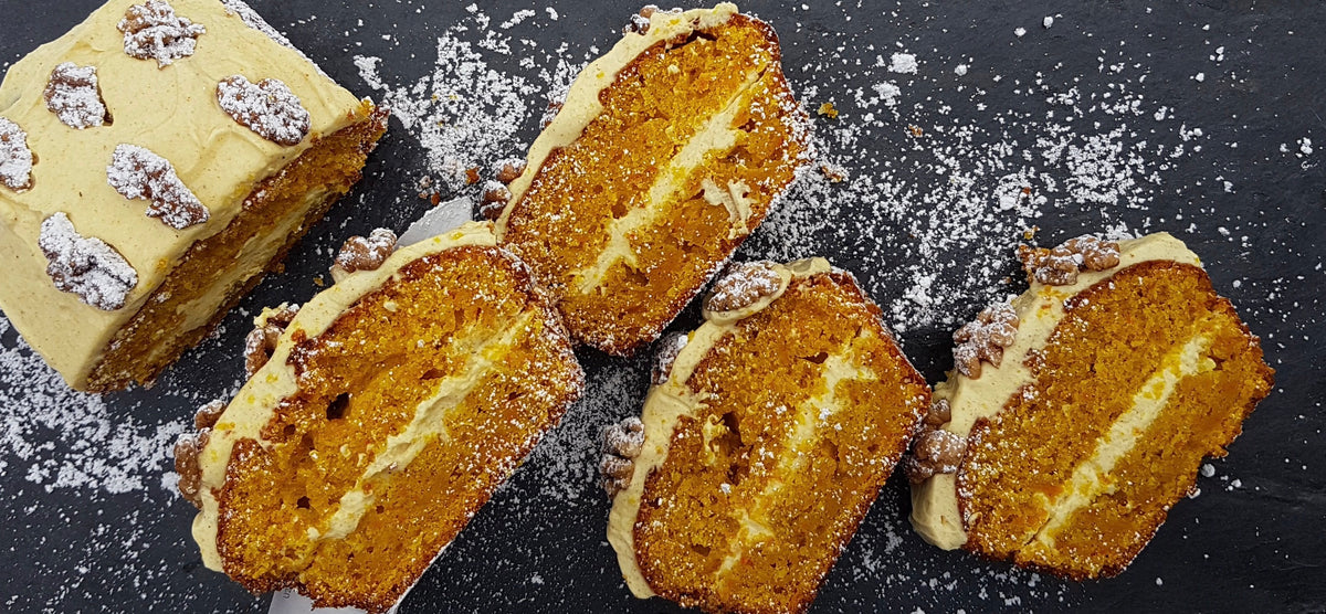 Carrot cake au curcuma