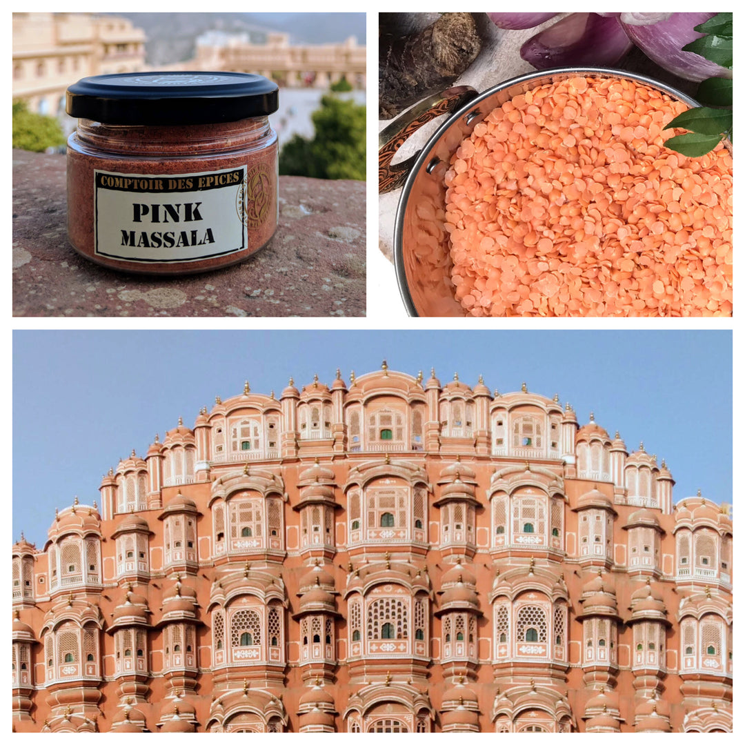 Cake au curry rose & lentilles façon Jaipur