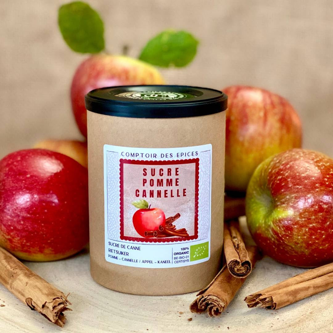 Sucre de Canne "Pomme &amp; Cannelle" BIO