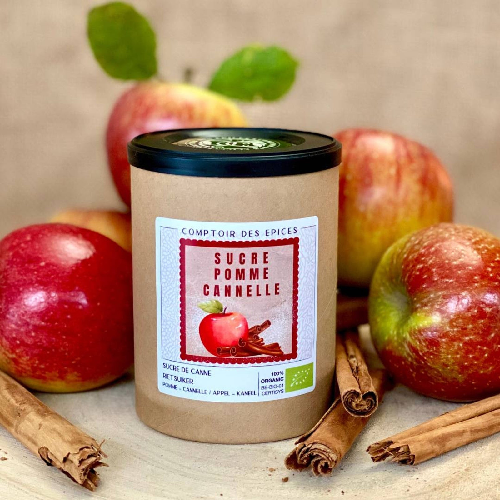 Sucre de Canne "Pomme & Cannelle" BIO
